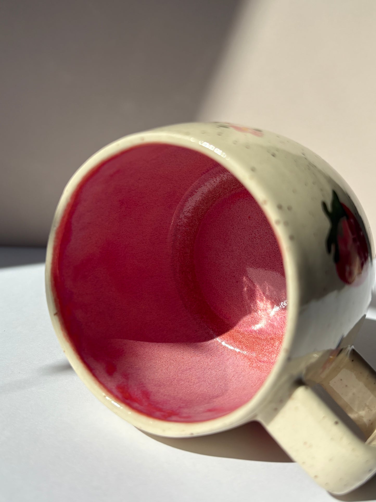 Strawberry & Flower Espresso Cup