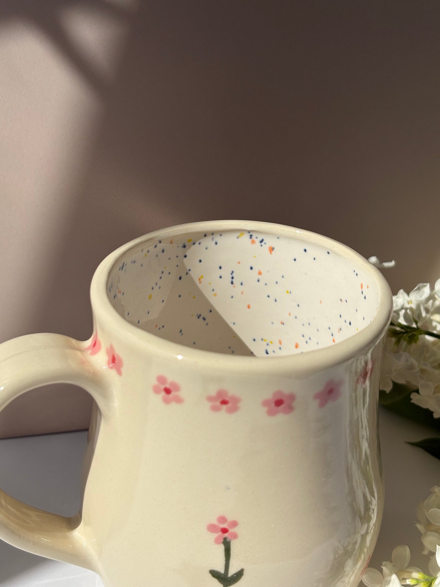 Pink Blooms Mug