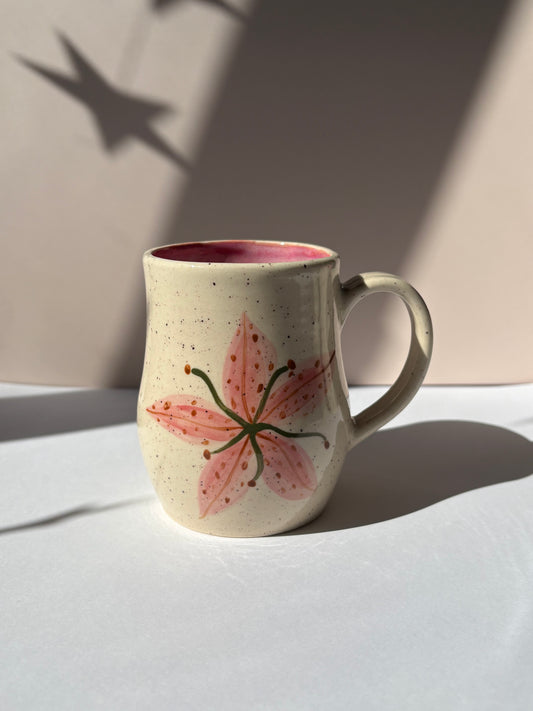 Pink Lily of the Incas Mug