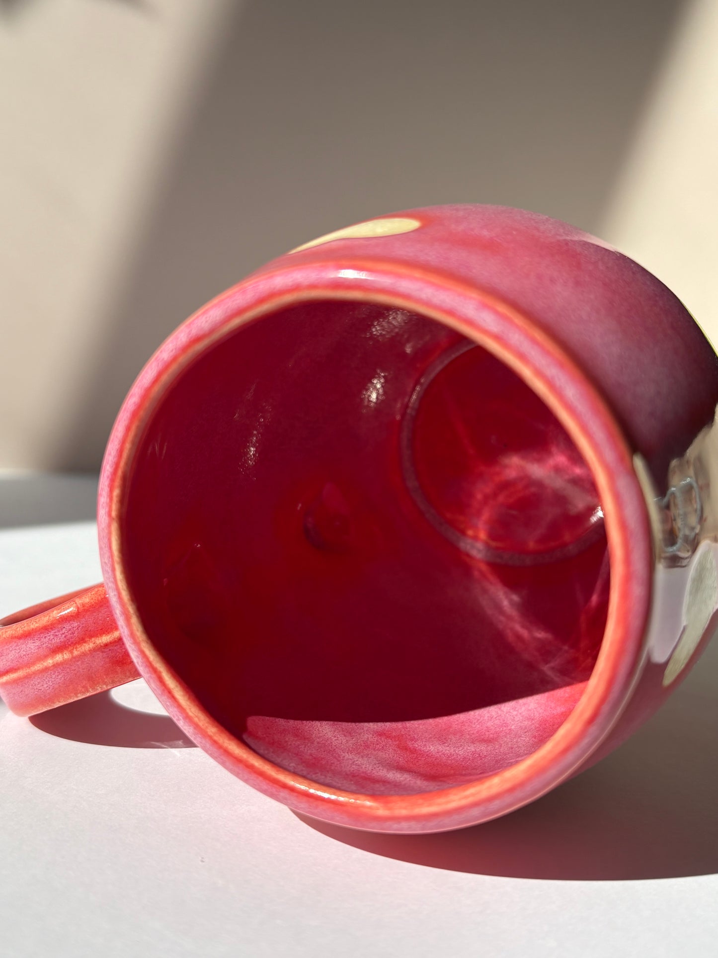 Bright Pink Hearts Mug