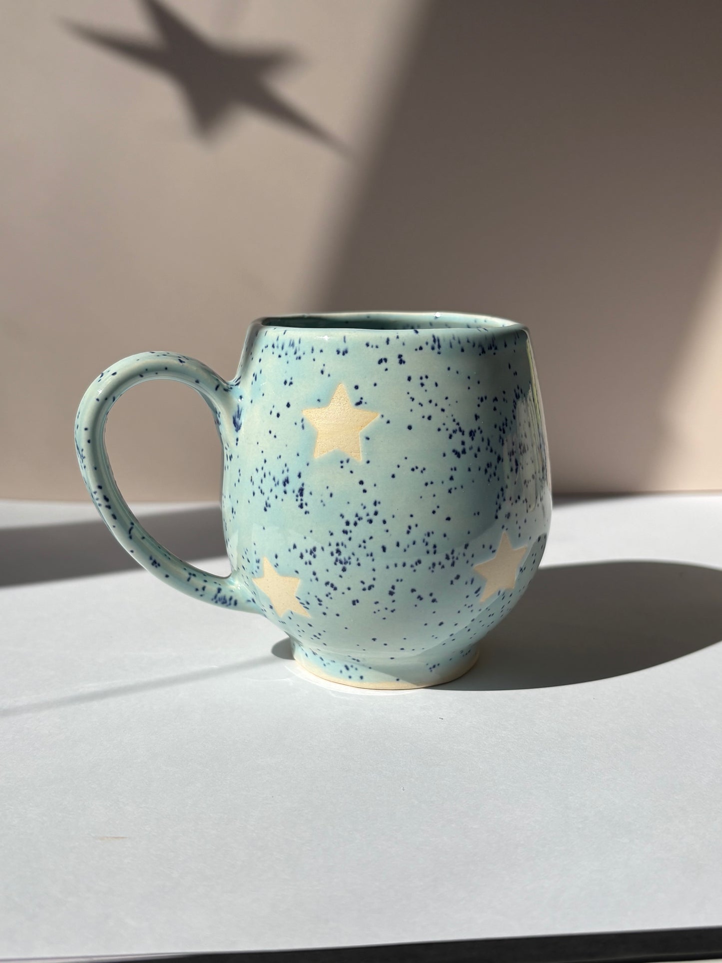 Blue Speckle Stars Mug