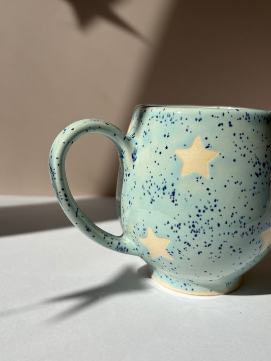 Blue Speckle Stars Mug