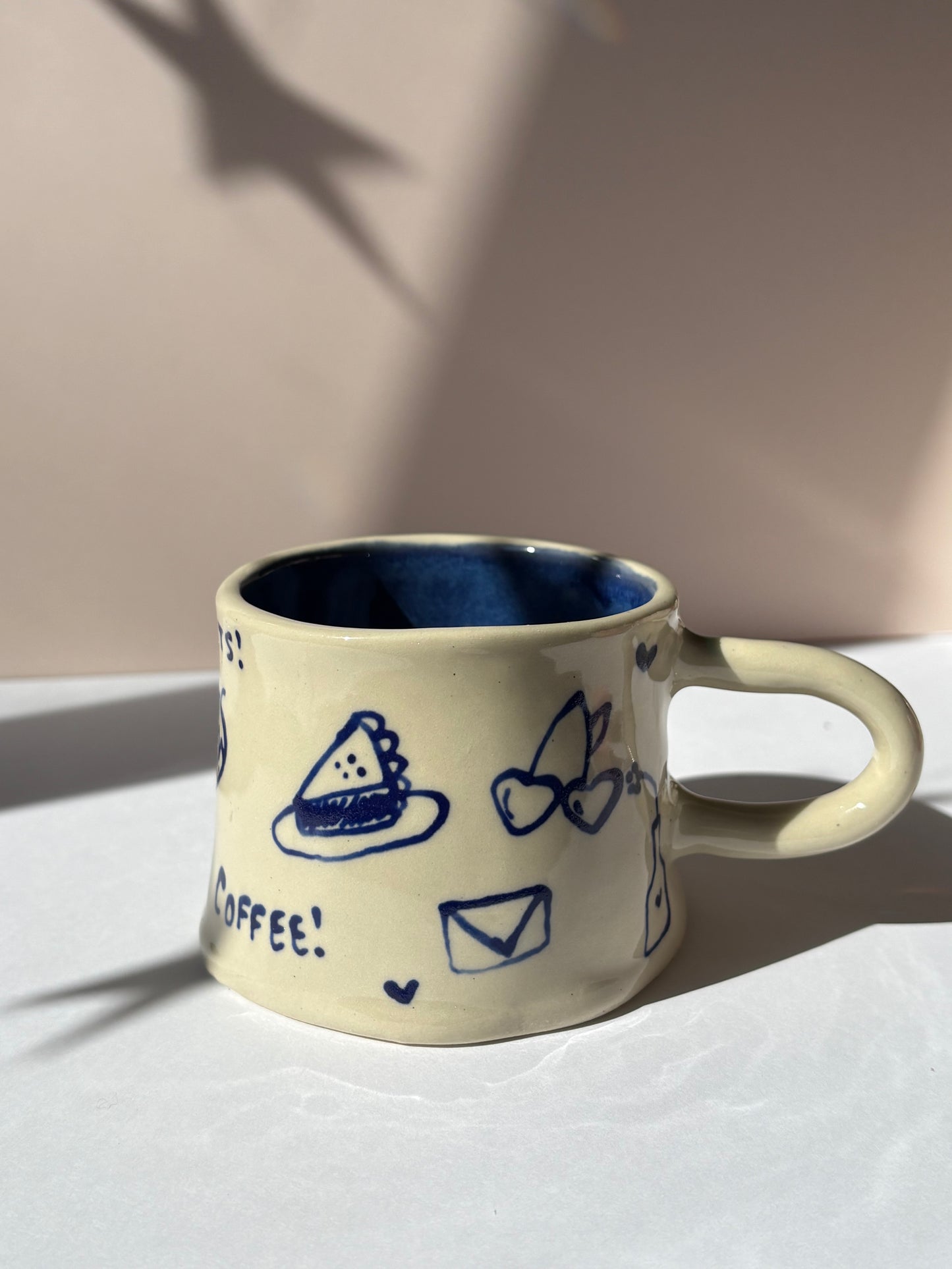 Blue Doodles Mug