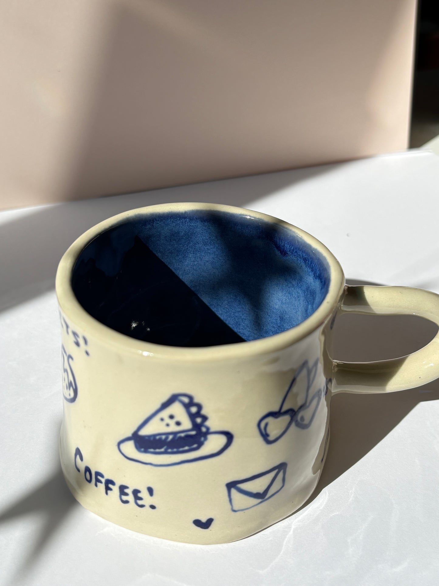 Blue Doodles Mug
