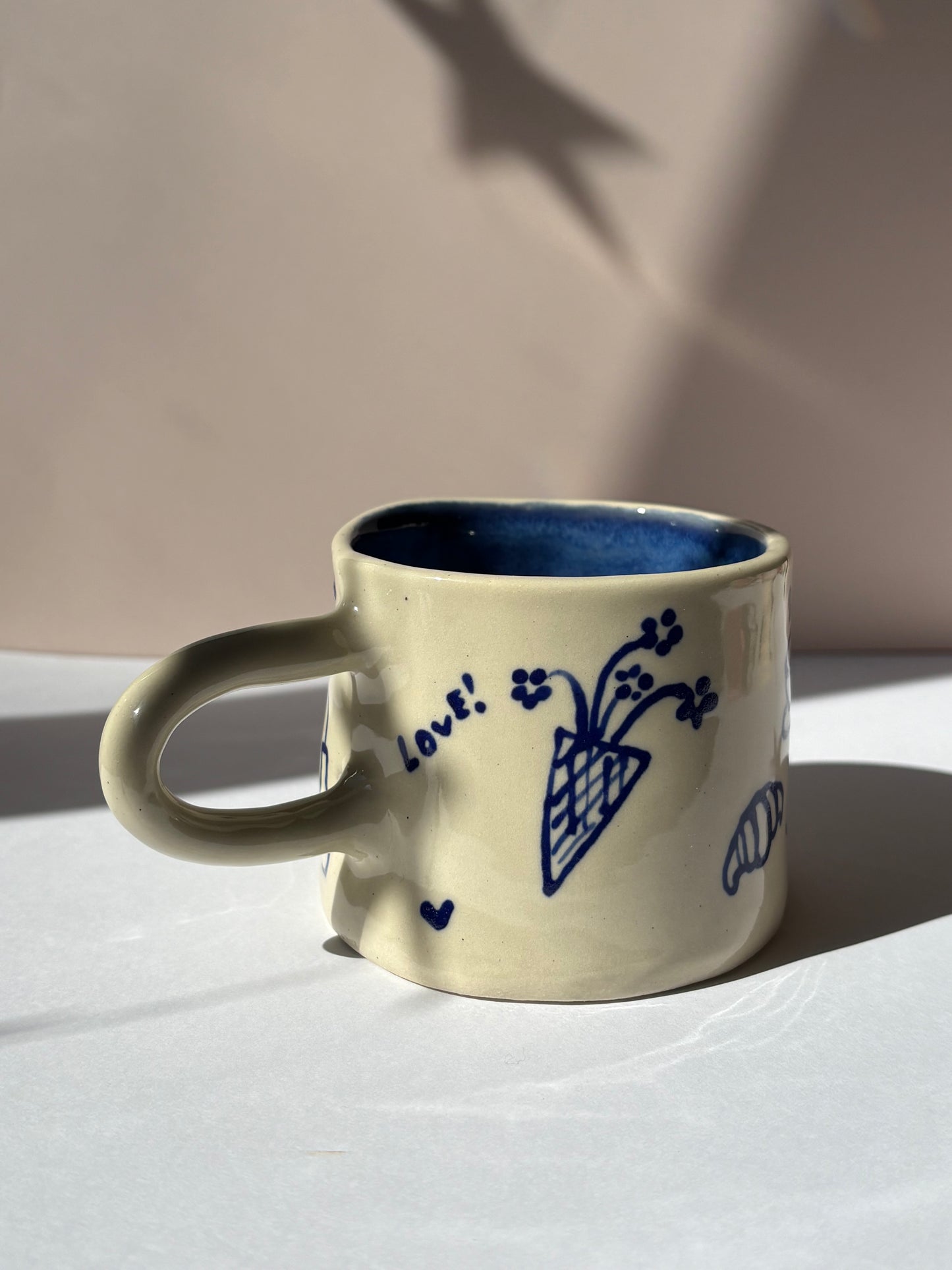 Blue Doodles Mug
