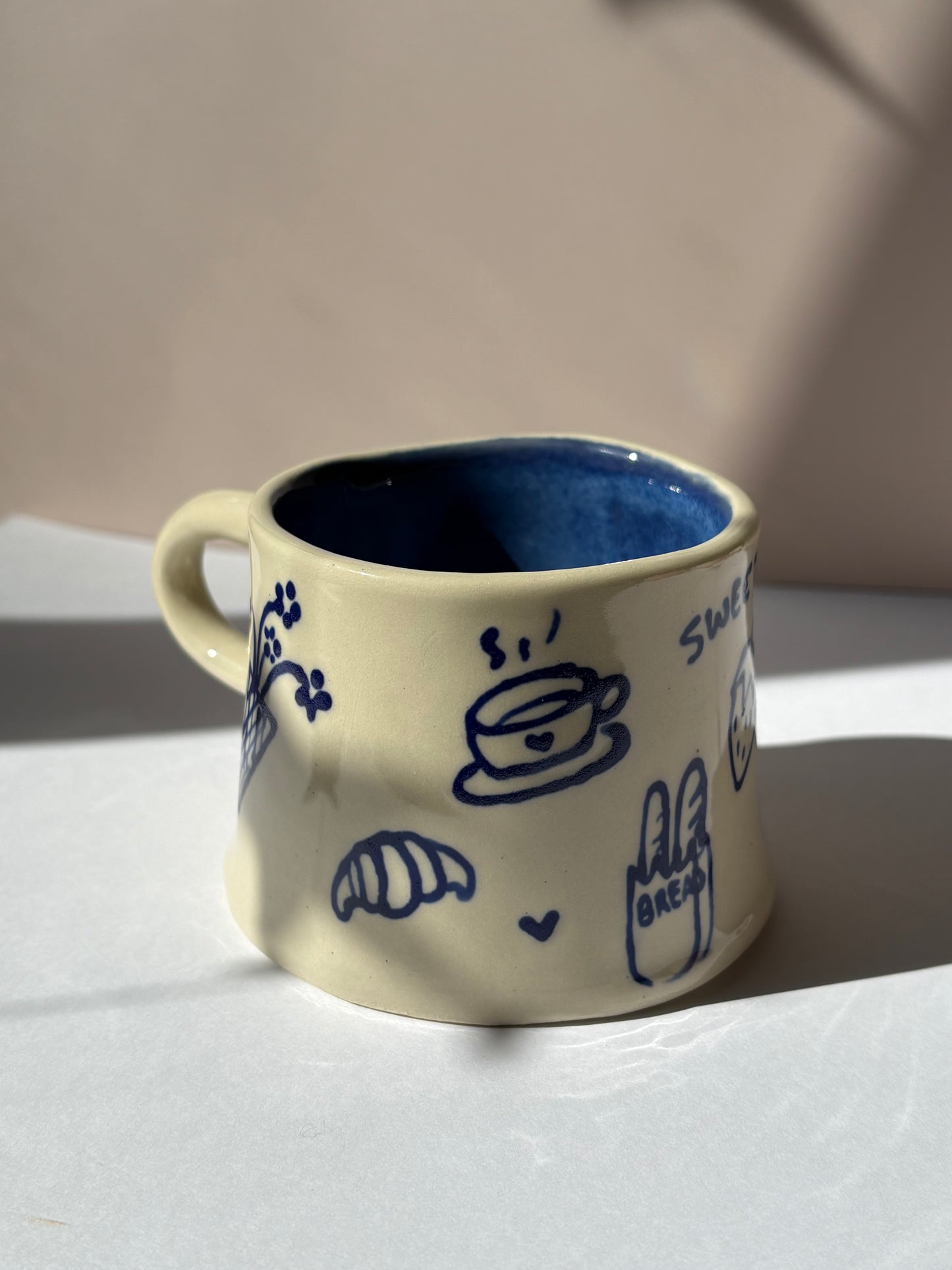 Blue Doodles Mug