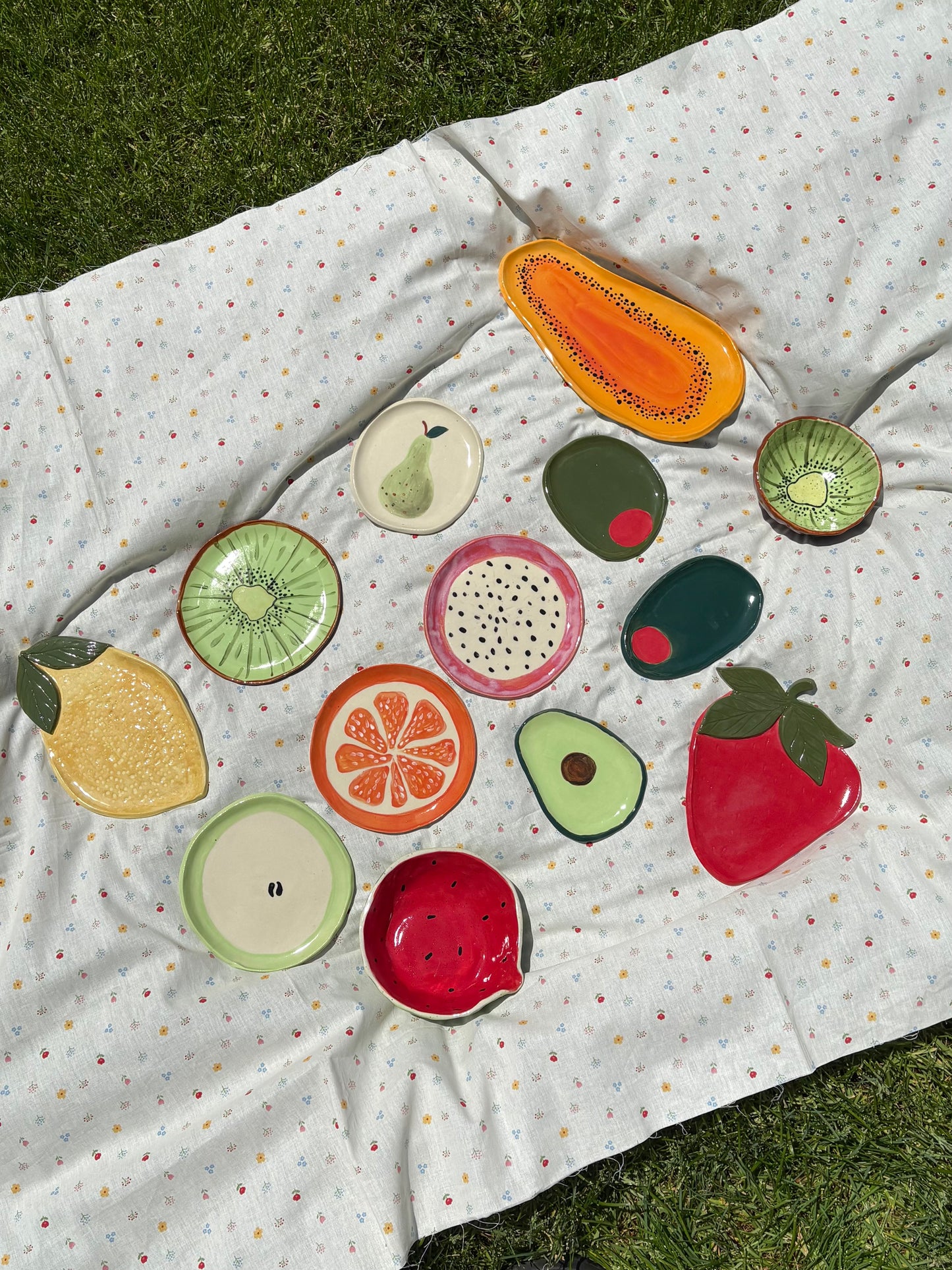 Ceramic Papaya Dish