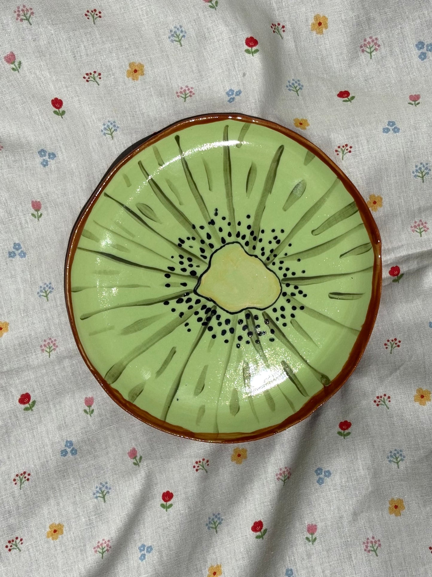 Kiwi Ceramic Plate
