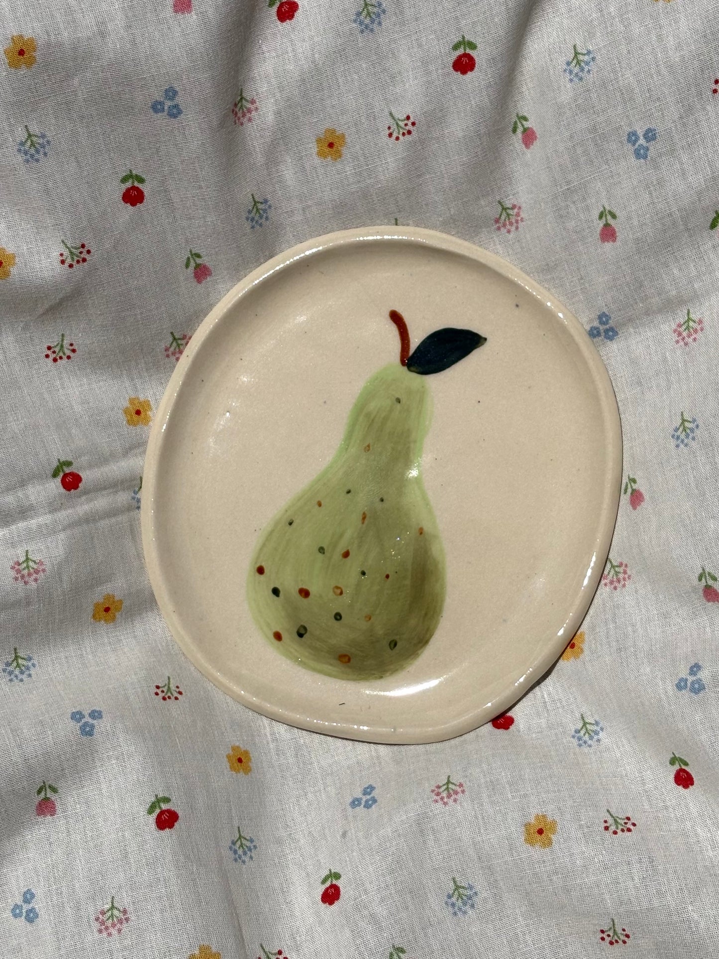 Pear Ceramic Plate