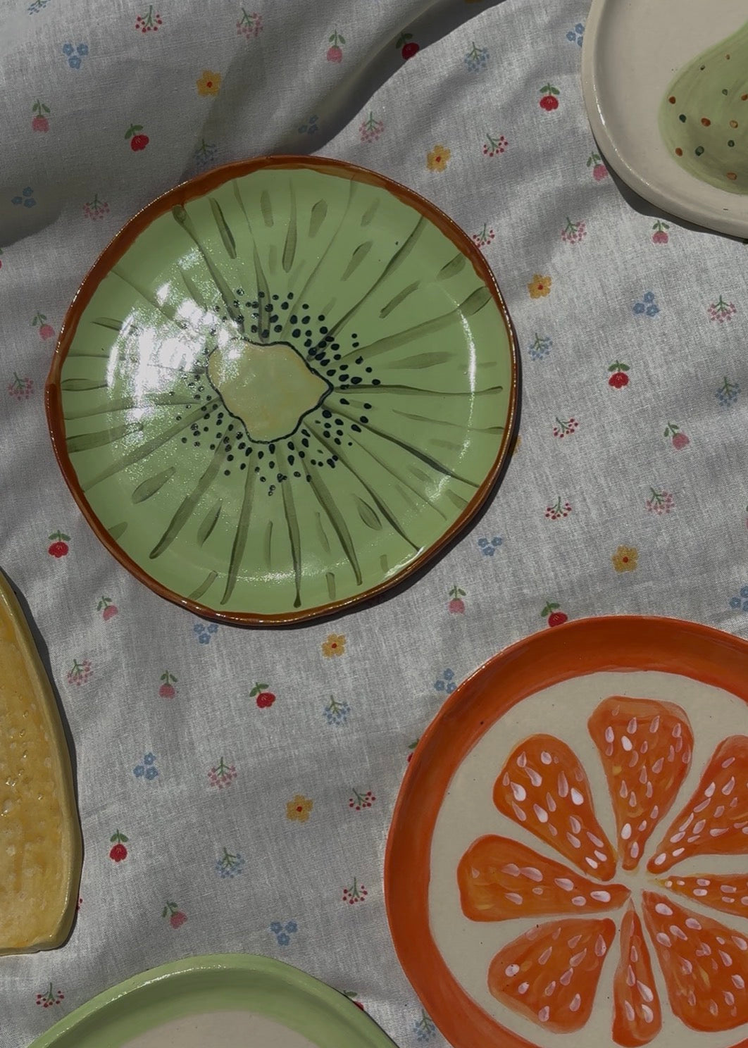 Orange Ceramic Plate