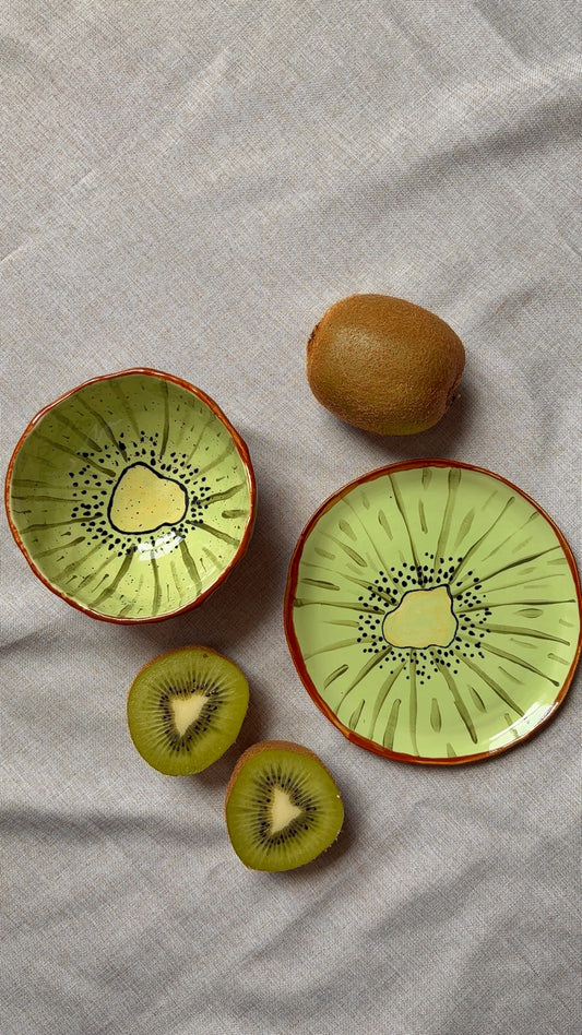 Kiwi Ceramic Plate