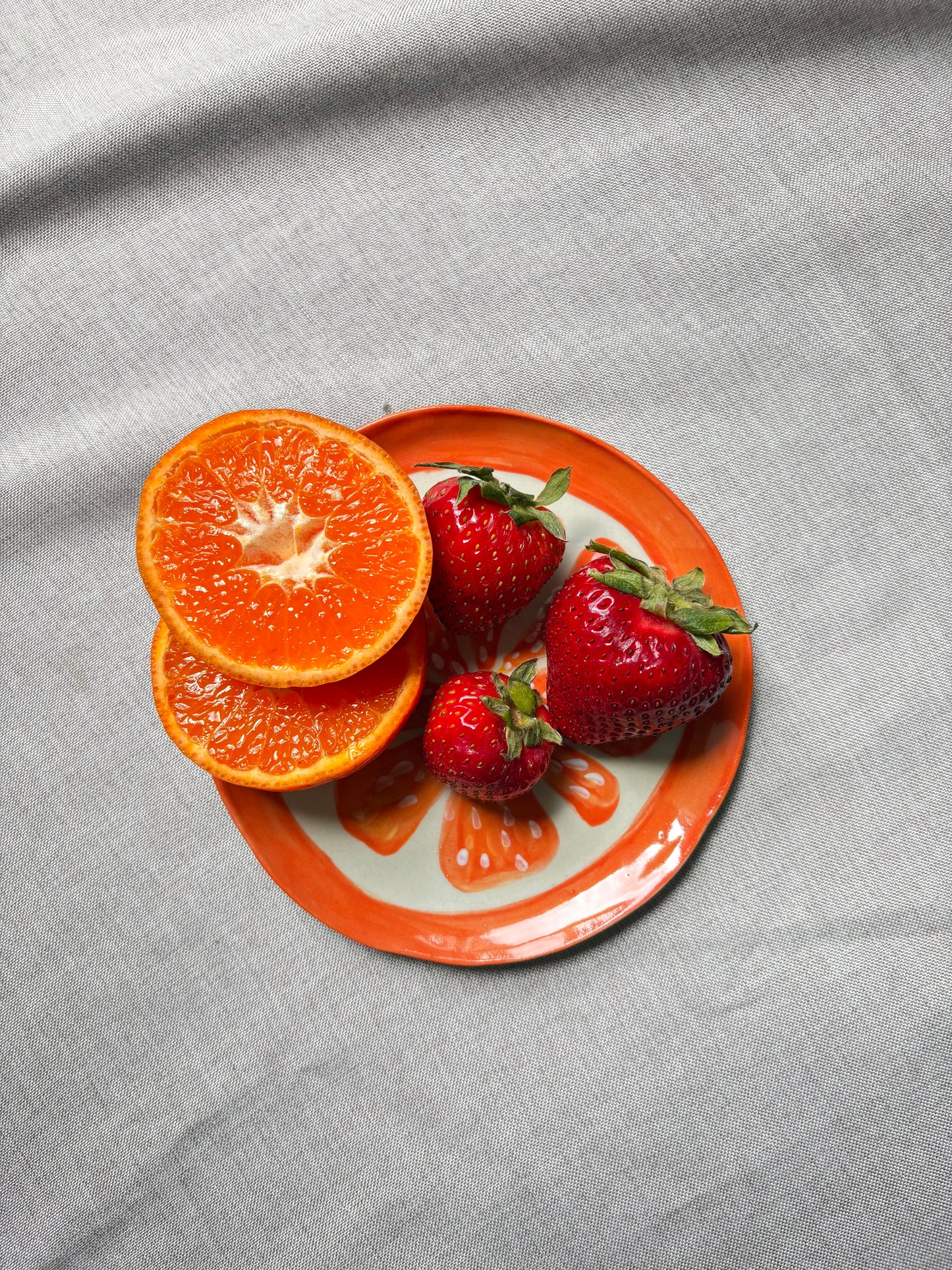 Orange Ceramic Plate
