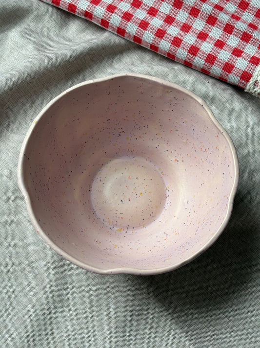 Fairytopia Flower Bowl Lilac Speckle (Seconds)