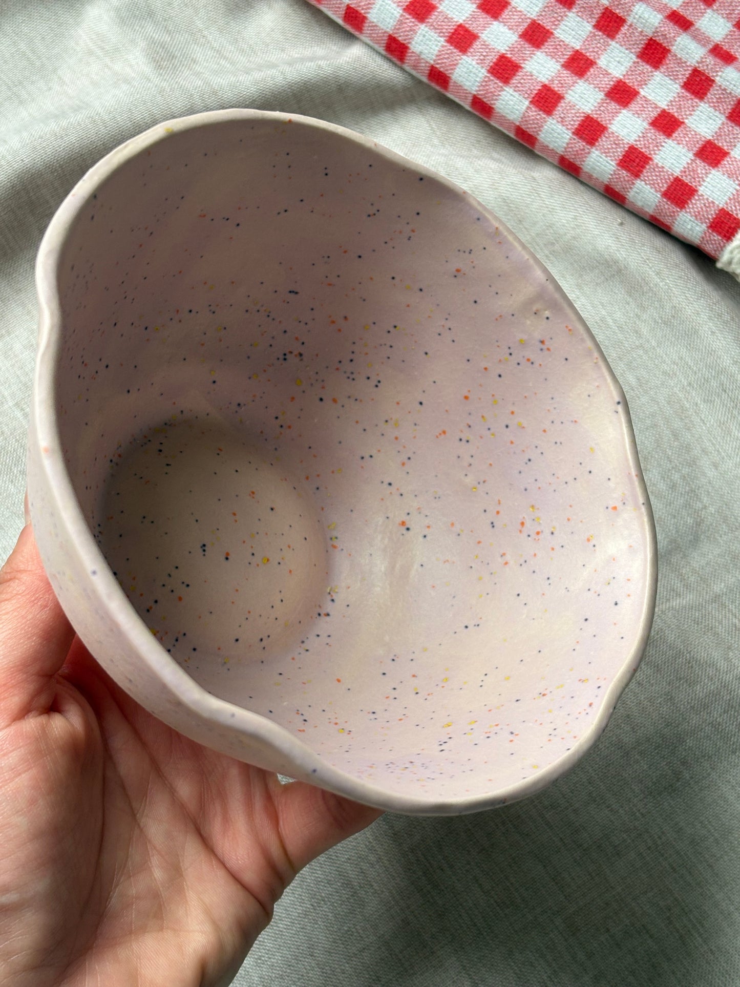 Fairytopia Flower Bowl Lilac Speckle (Seconds)