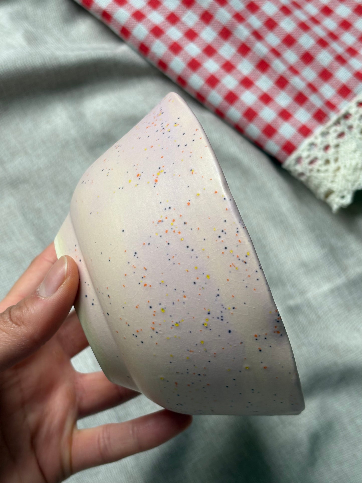 Fairytopia Flower Bowl Lilac Speckle (Seconds)