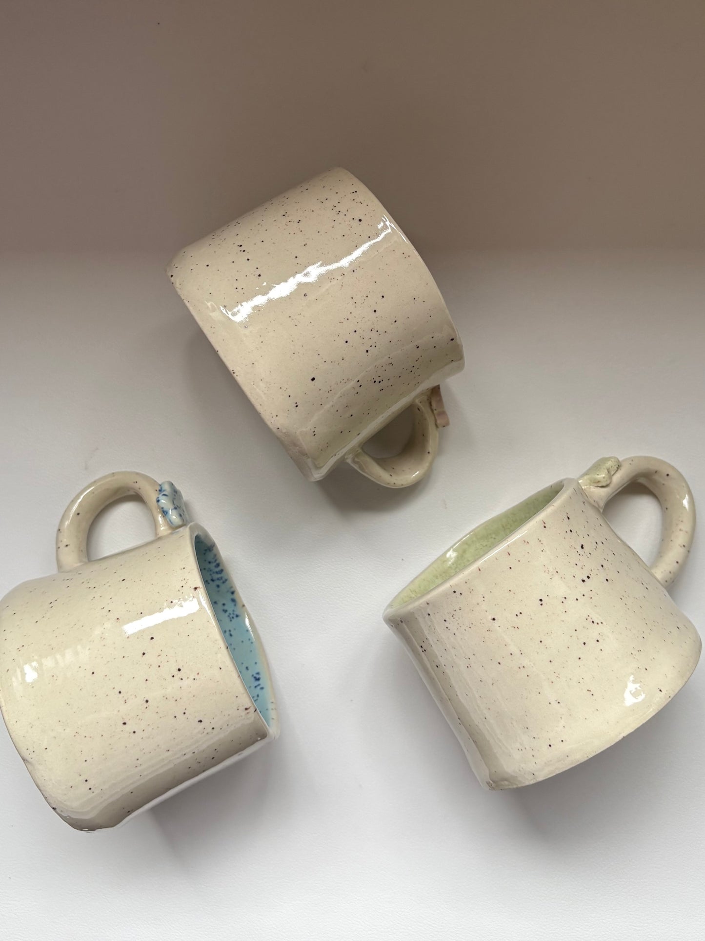 Speckled Flower Charm Mugs