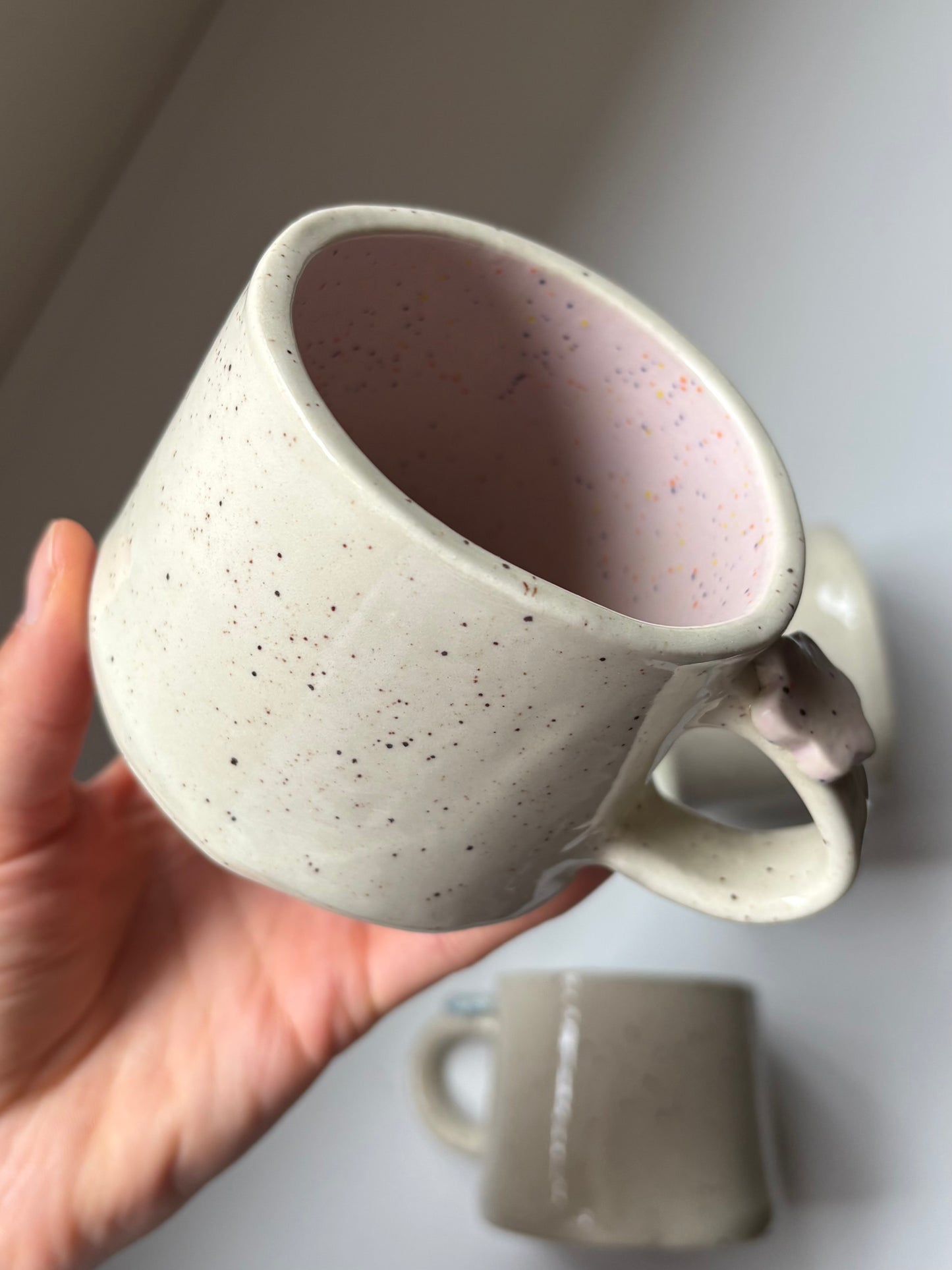 Speckled Flower Charm Mugs