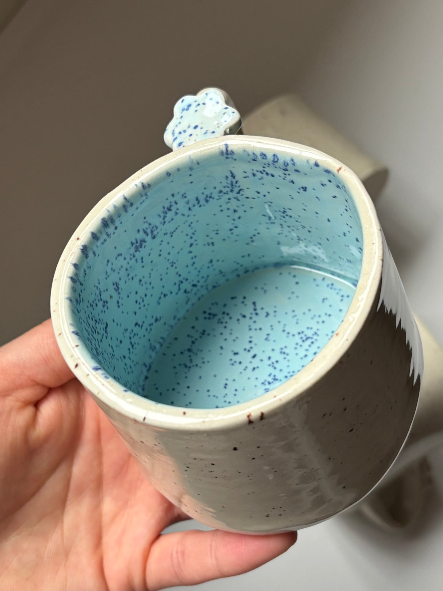 Speckled Flower Charm Mugs
