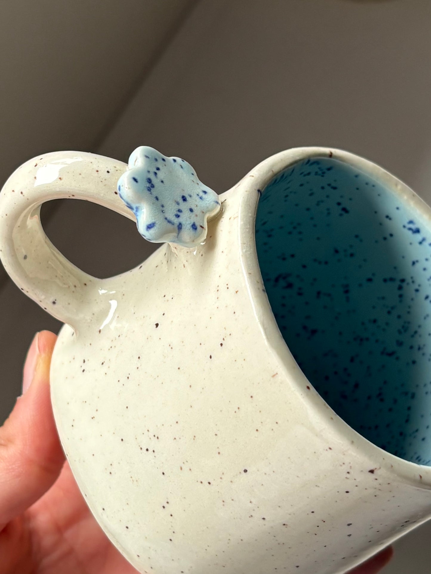 Speckled Flower Charm Mugs
