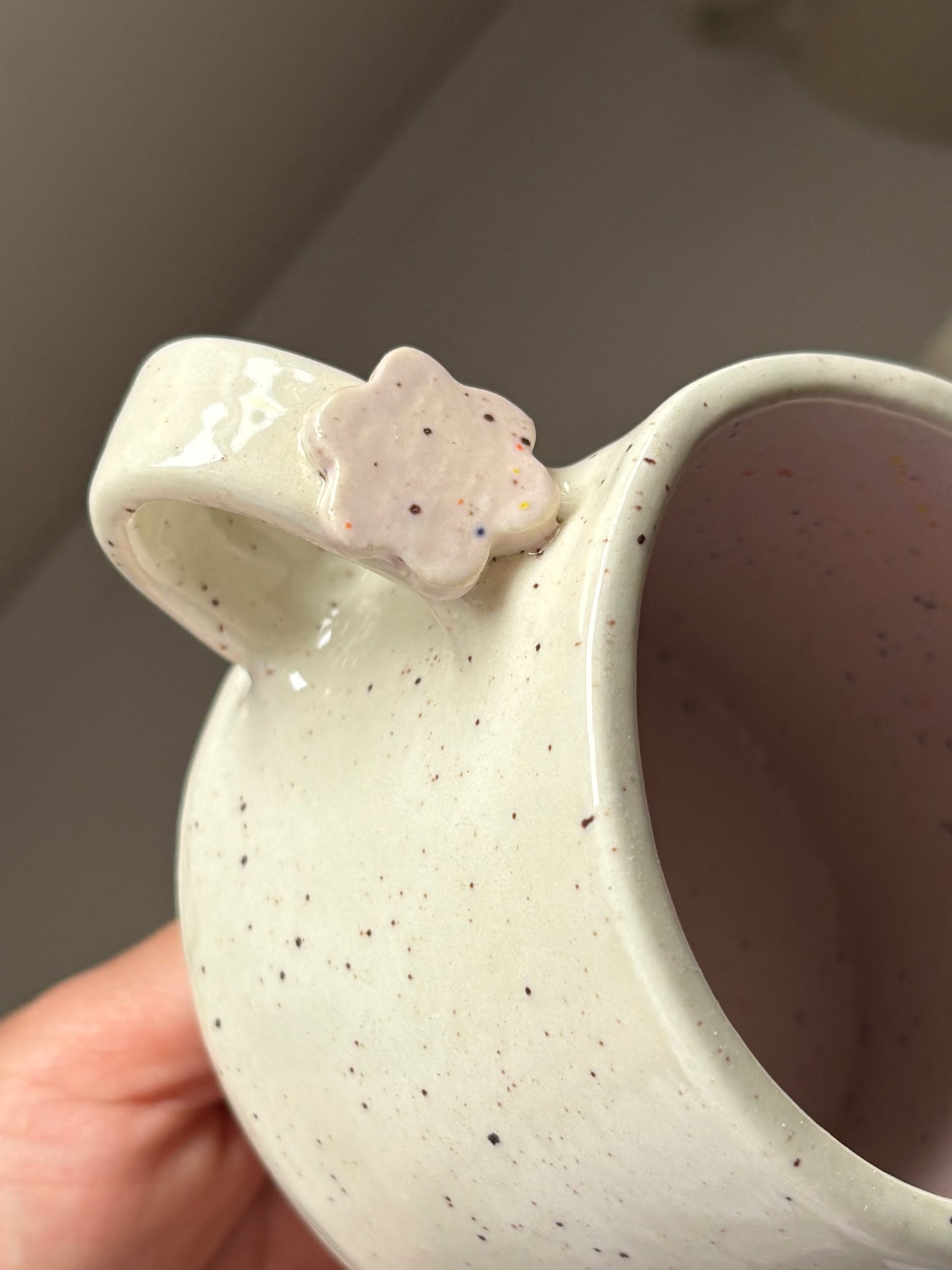 Speckled Flower Charm Mugs