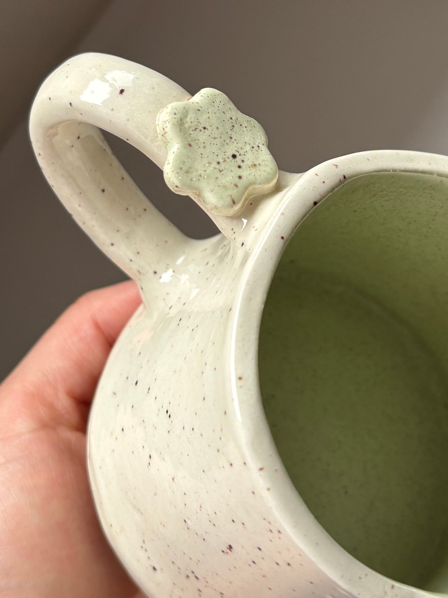 Speckled Flower Charm Mugs