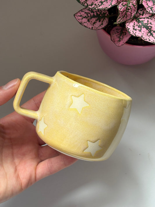 Butter Yellow Stars Espresso Cup