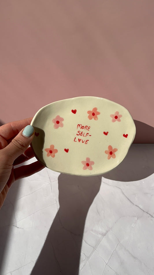 More Self Love Ceramic Trinket Dish