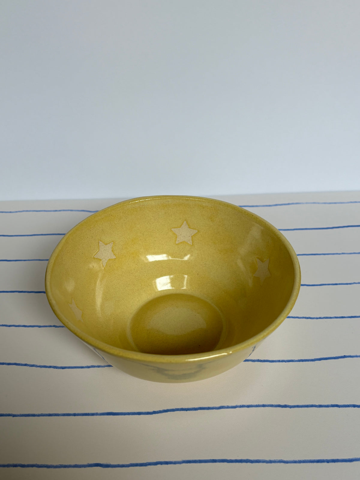 Butter Yellow Stars Bowl