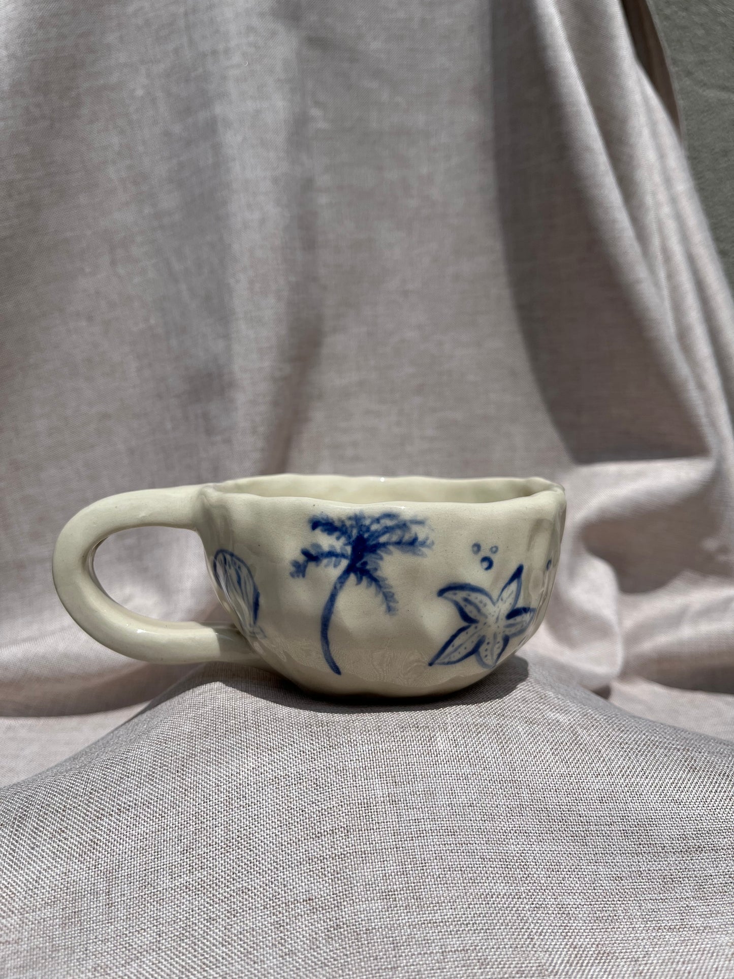 Beach girlie handmade mug