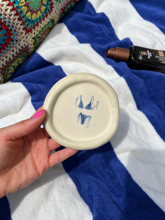Bikini Handmade Ceramic Trinket Dish