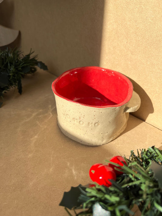 HoHoHo Handmade Ceramic Small Ramekin