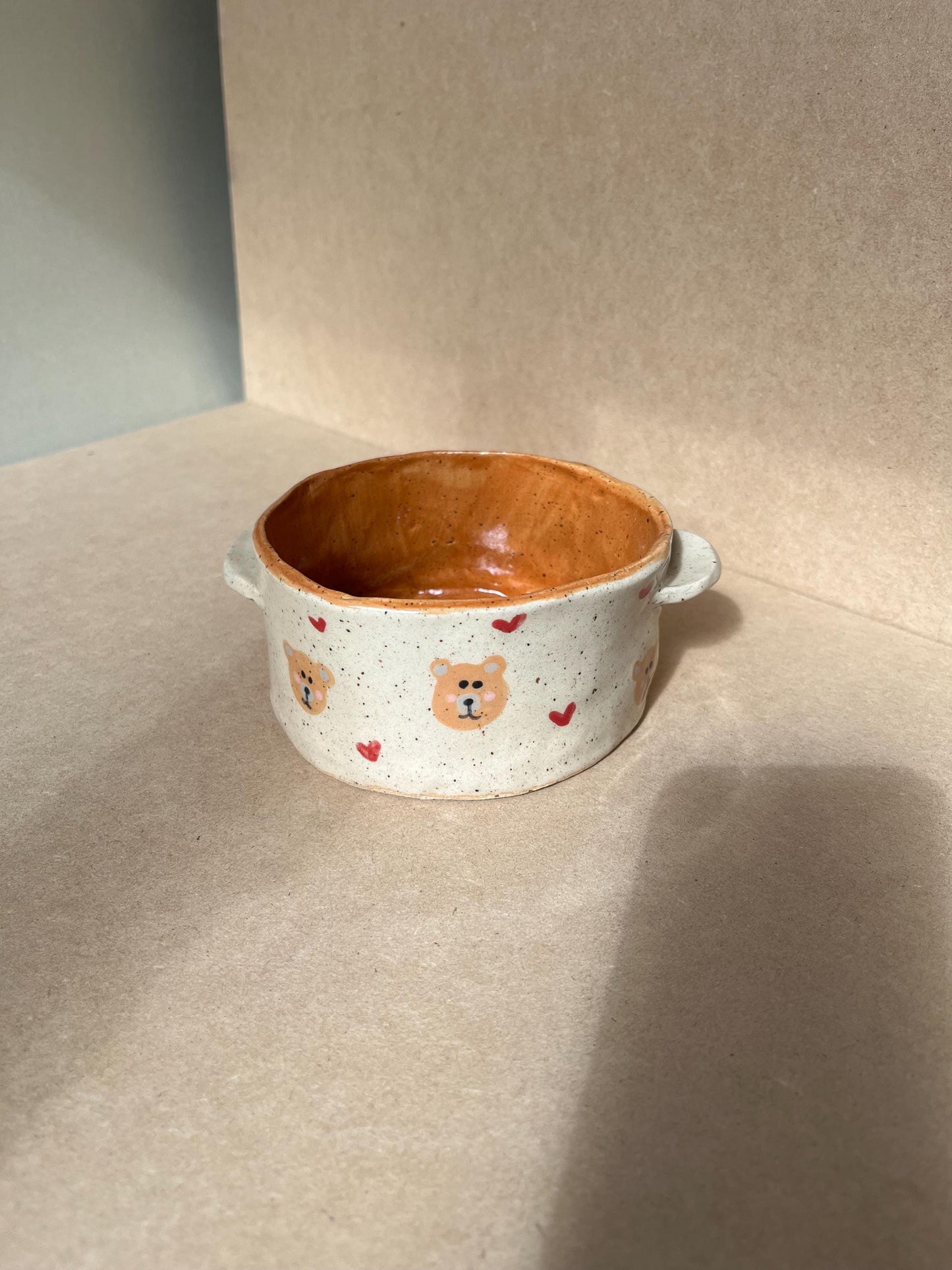 Teddy Bear Handmade Ceramic Ramekin