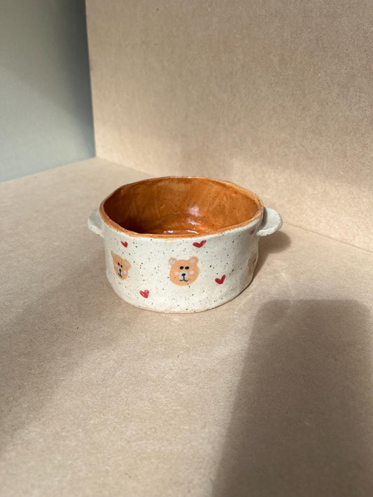 Teddy Bear Handmade Ceramic Ramekin