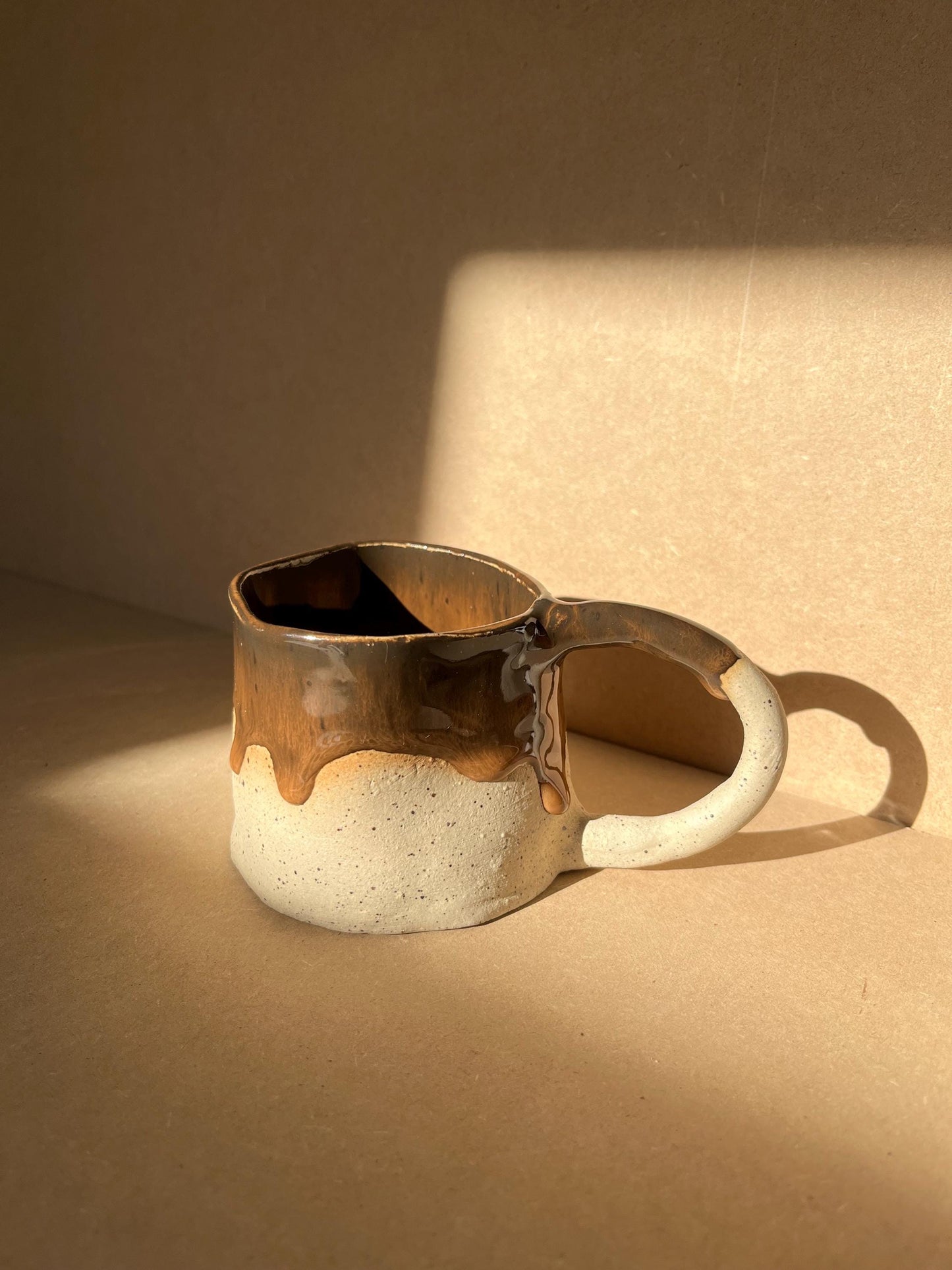 Brown Glazed Handmade Ceramic Mug