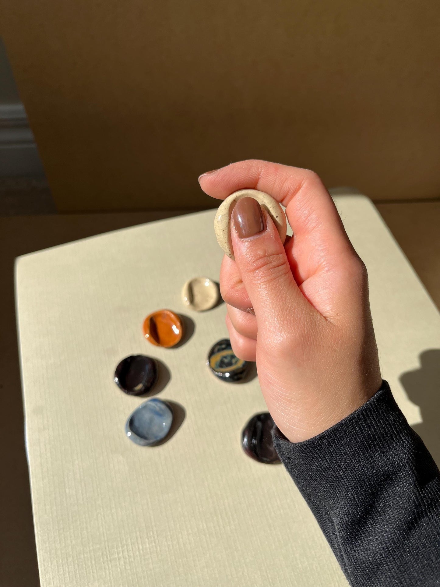 Handmade Ceramic Worry Stones