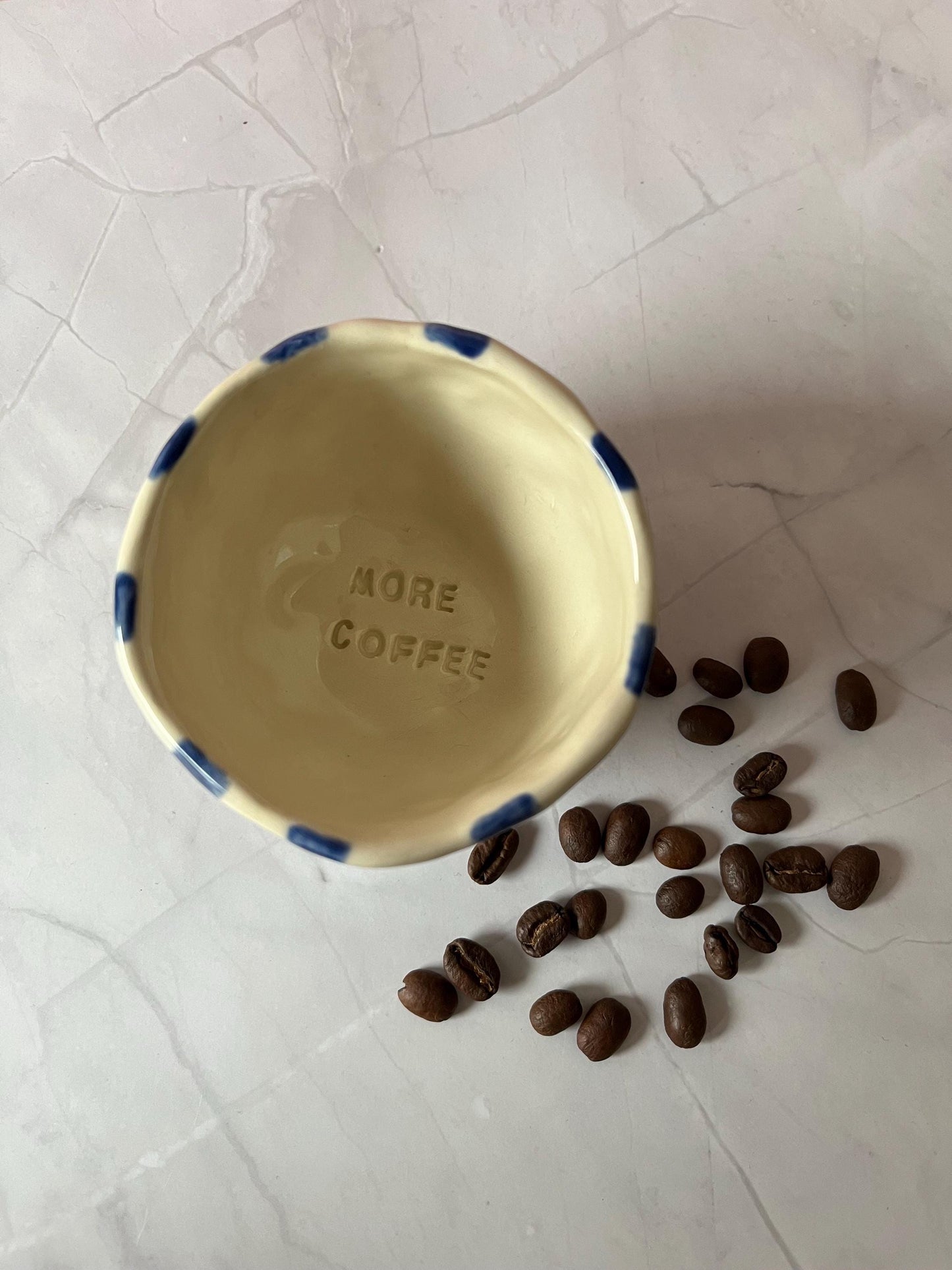 Handmade More Coffee Ceramic Espresso Cup