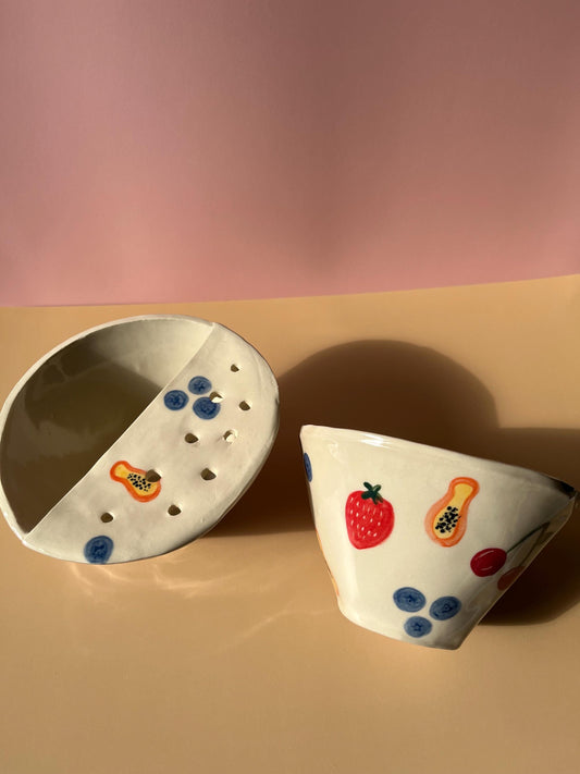 Handmade Ceramic Berry Bowl