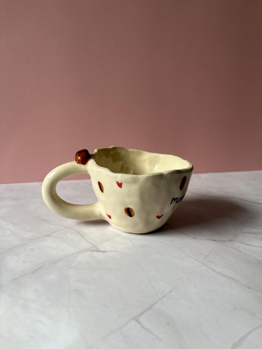 Handmade More Coffee Ceramic Coffee Cup