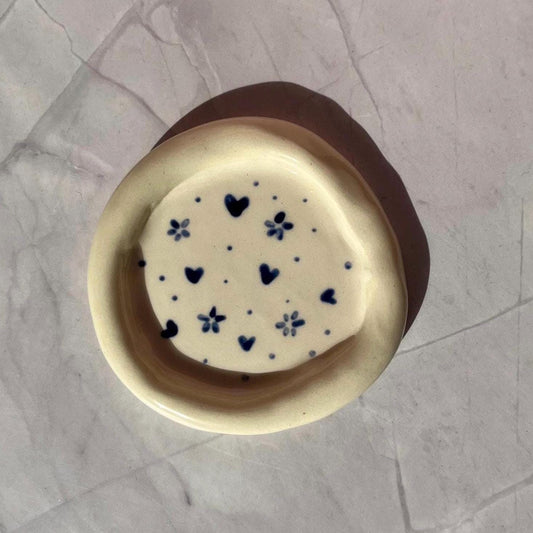 Dainty Flowers Handmade Ceramic Jewellery Dish