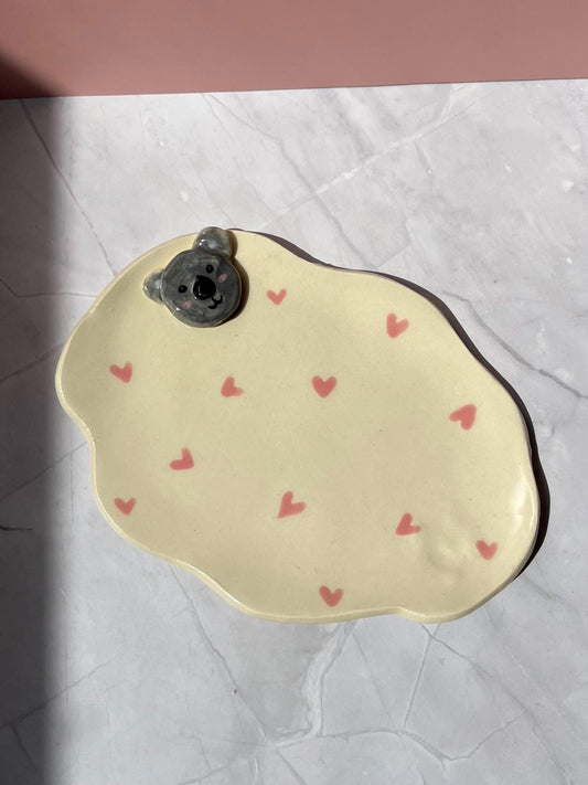 Cute Koala Handmade Ceramic Trinket Dish